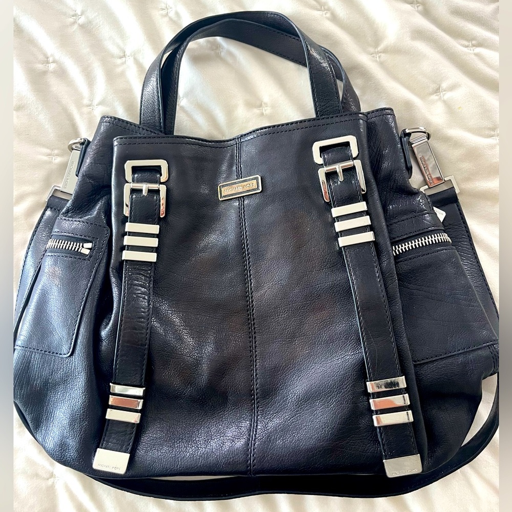 Michael Kors black and silver purse
